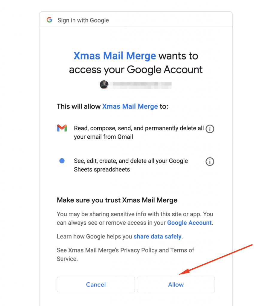 google apps script authen step4